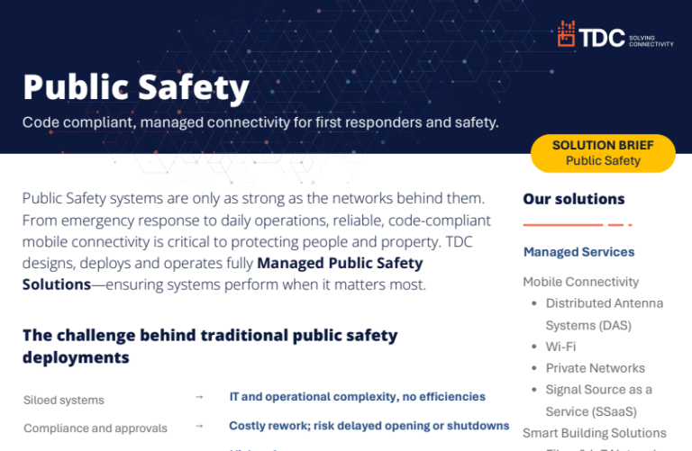 TDC Public Safety Solution Brief Thumbnail